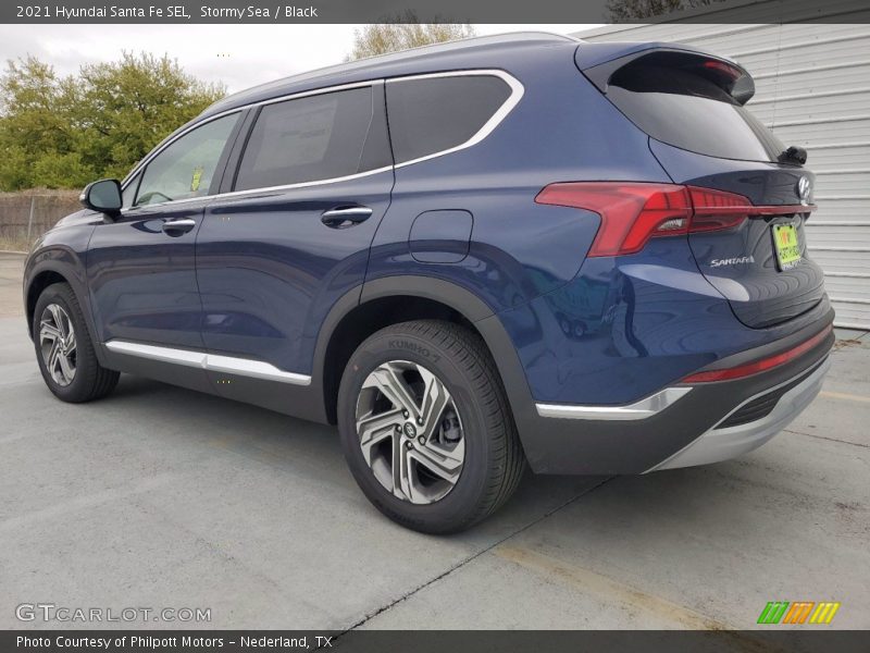 Stormy Sea / Black 2021 Hyundai Santa Fe SEL