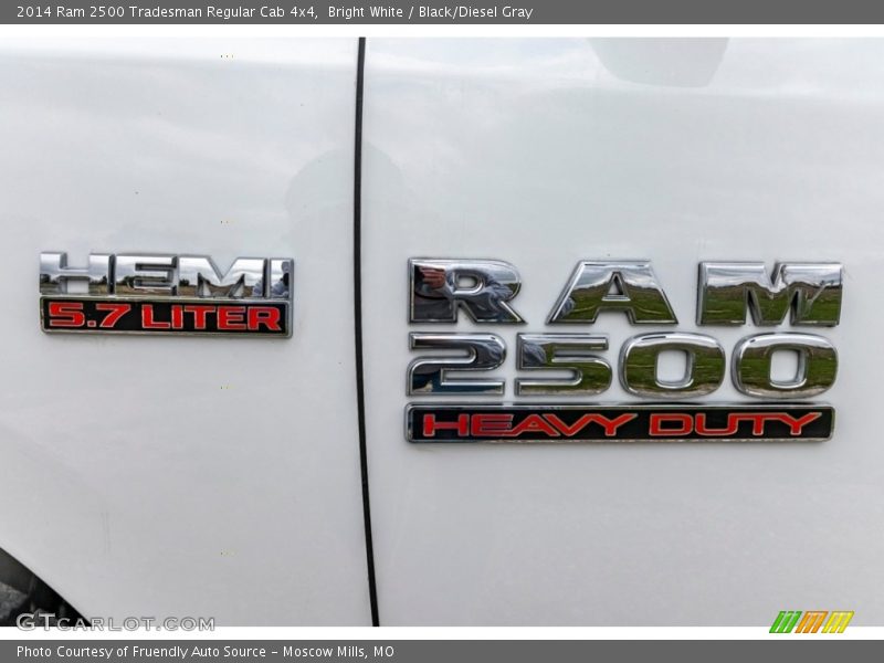 Bright White / Black/Diesel Gray 2014 Ram 2500 Tradesman Regular Cab 4x4