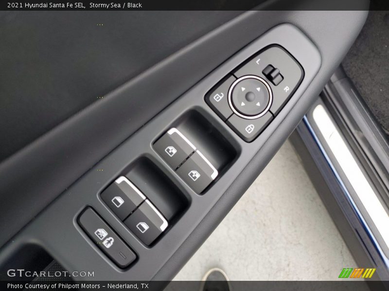 Stormy Sea / Black 2021 Hyundai Santa Fe SEL