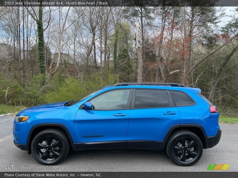 Hydro Blue Pearl / Black 2020 Jeep Cherokee Altitude 4x4