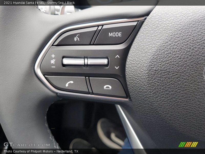 Stormy Sea / Black 2021 Hyundai Santa Fe SEL