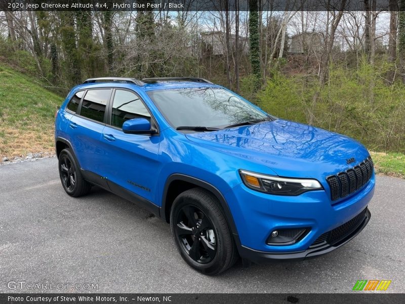 Hydro Blue Pearl / Black 2020 Jeep Cherokee Altitude 4x4
