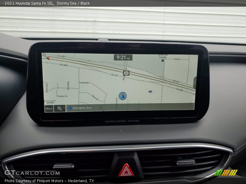 Stormy Sea / Black 2021 Hyundai Santa Fe SEL