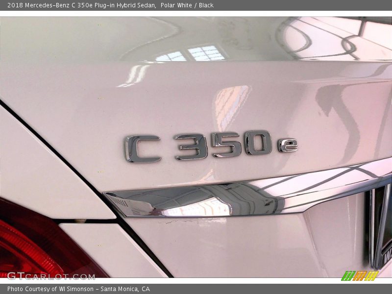 Polar White / Black 2018 Mercedes-Benz C 350e Plug-in Hybrid Sedan
