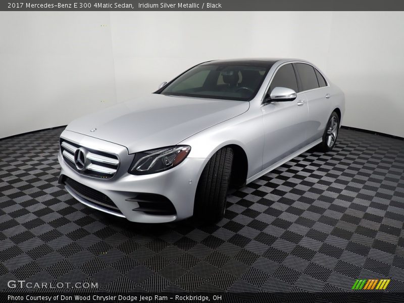 Iridium Silver Metallic / Black 2017 Mercedes-Benz E 300 4Matic Sedan