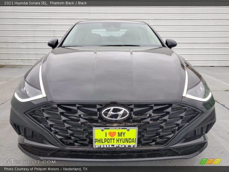 Phantom Black / Black 2021 Hyundai Sonata SEL
