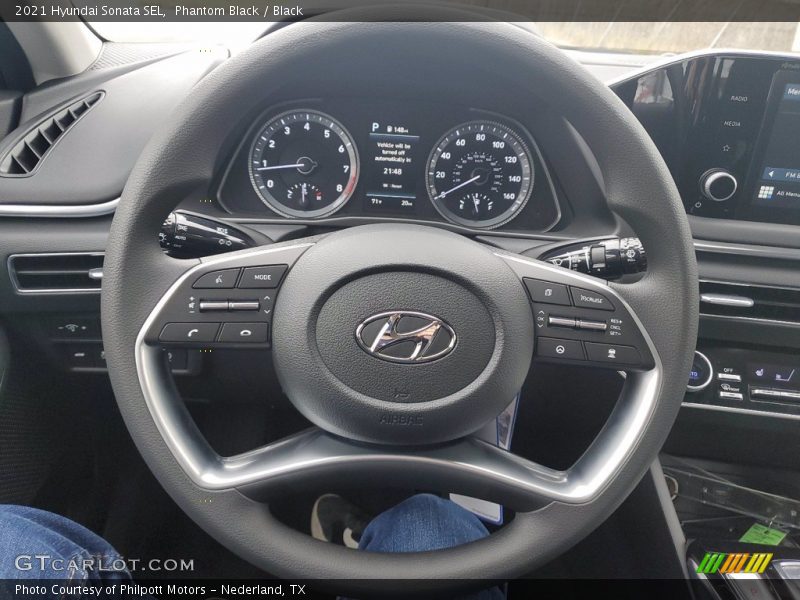 Phantom Black / Black 2021 Hyundai Sonata SEL