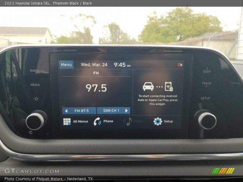 Phantom Black / Black 2021 Hyundai Sonata SEL