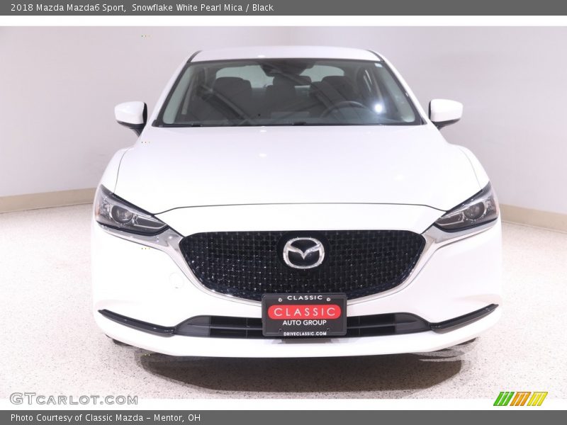 Snowflake White Pearl Mica / Black 2018 Mazda Mazda6 Sport