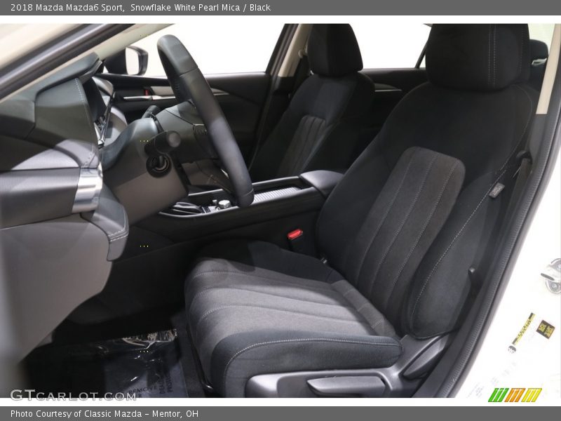 Snowflake White Pearl Mica / Black 2018 Mazda Mazda6 Sport