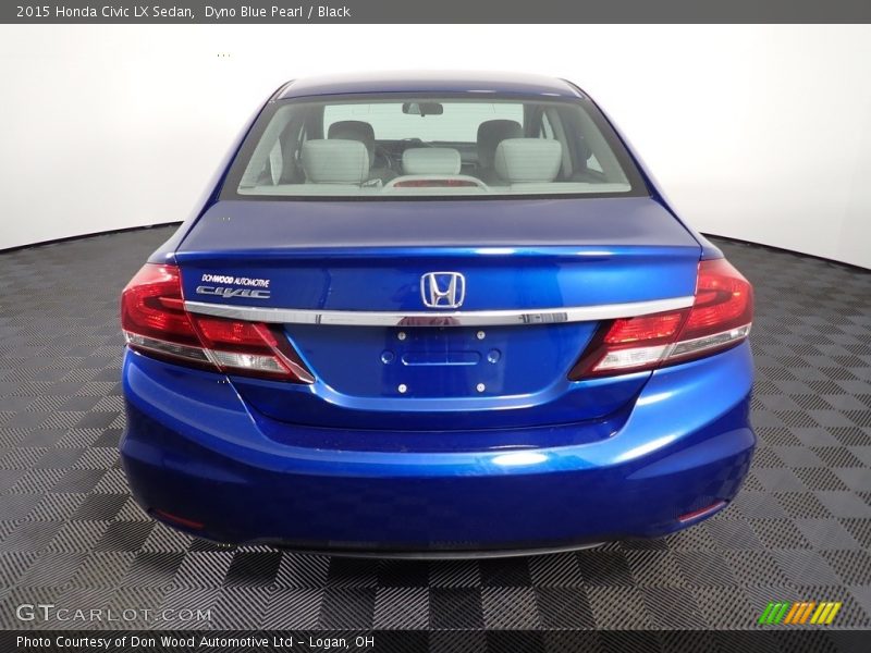 Dyno Blue Pearl / Black 2015 Honda Civic LX Sedan