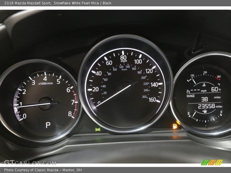 Snowflake White Pearl Mica / Black 2018 Mazda Mazda6 Sport