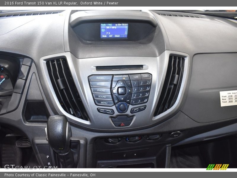 Dashboard of 2016 Transit 150 Van XL LR Regular