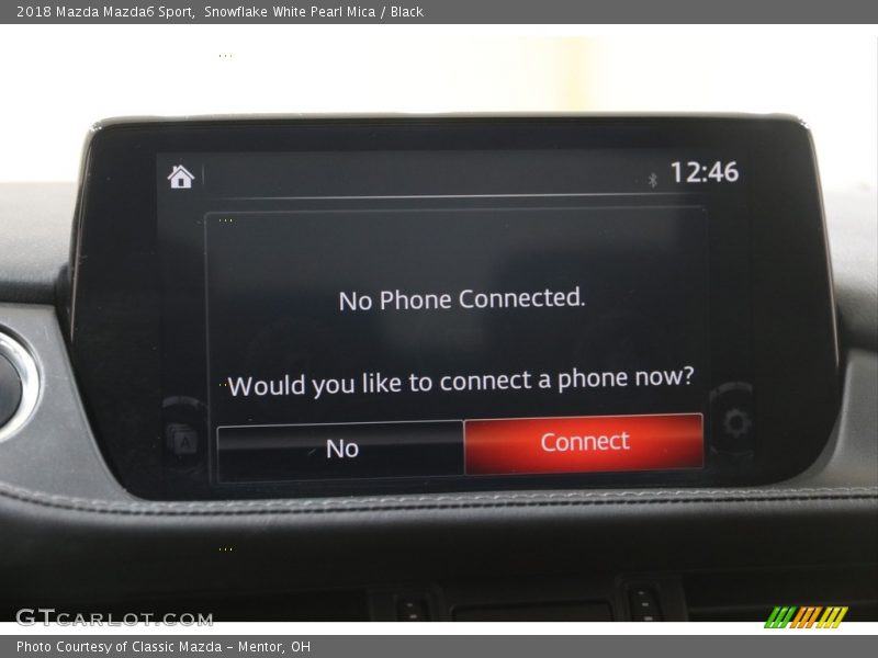 Snowflake White Pearl Mica / Black 2018 Mazda Mazda6 Sport