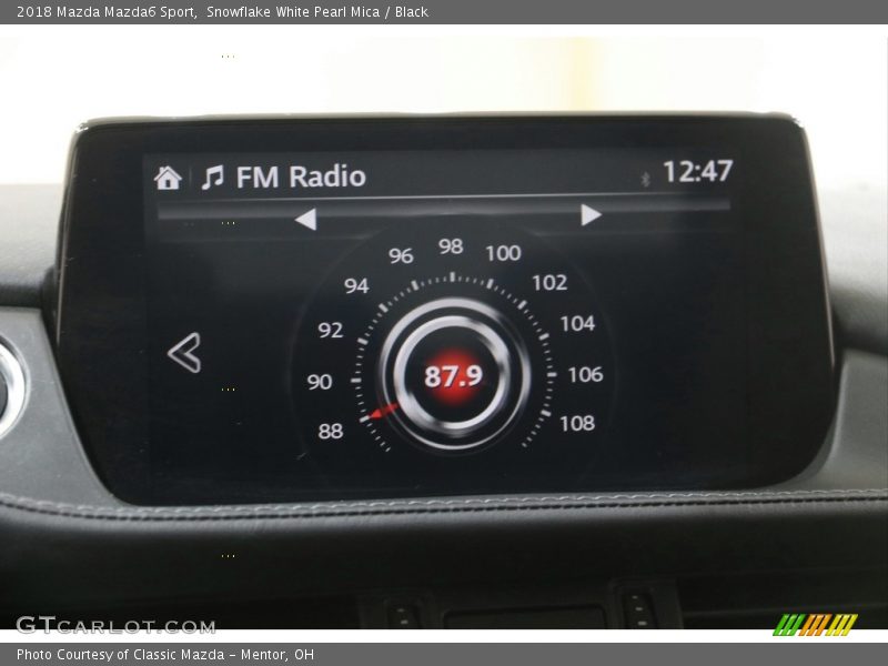 Snowflake White Pearl Mica / Black 2018 Mazda Mazda6 Sport