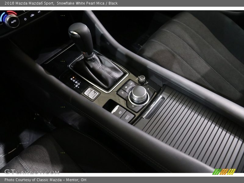 Snowflake White Pearl Mica / Black 2018 Mazda Mazda6 Sport