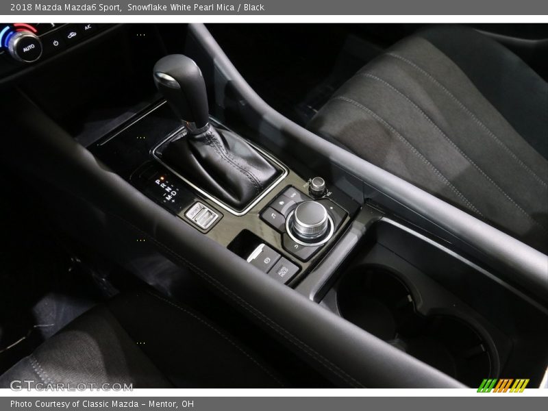 Snowflake White Pearl Mica / Black 2018 Mazda Mazda6 Sport