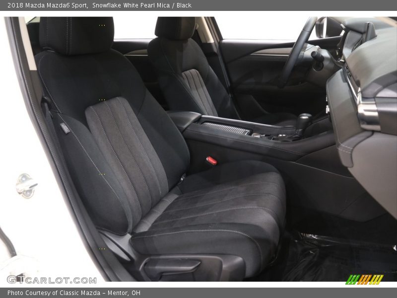 Snowflake White Pearl Mica / Black 2018 Mazda Mazda6 Sport