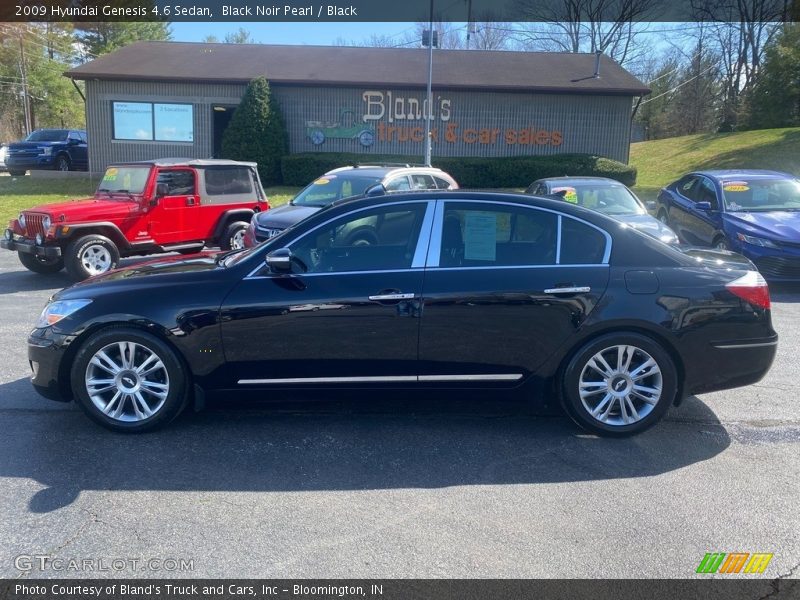 Black Noir Pearl / Black 2009 Hyundai Genesis 4.6 Sedan