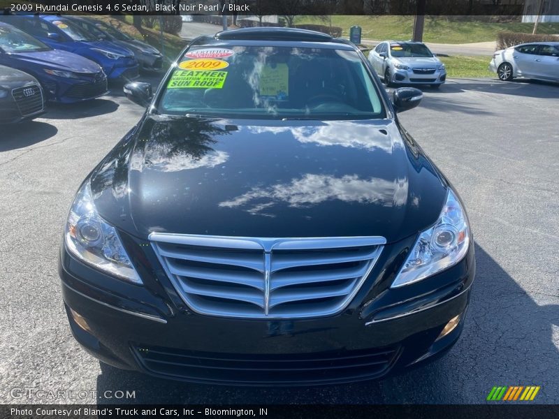 Black Noir Pearl / Black 2009 Hyundai Genesis 4.6 Sedan