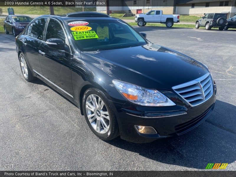 Black Noir Pearl / Black 2009 Hyundai Genesis 4.6 Sedan