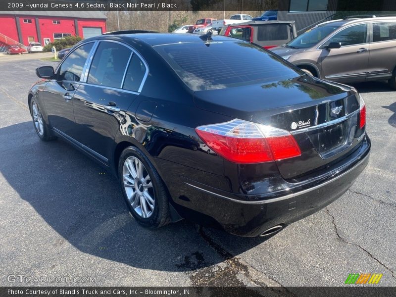 Black Noir Pearl / Black 2009 Hyundai Genesis 4.6 Sedan