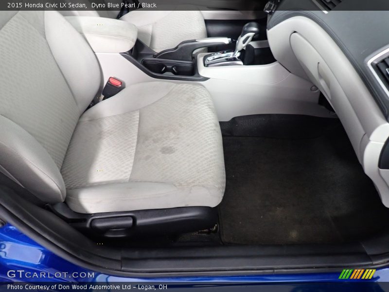 Dyno Blue Pearl / Black 2015 Honda Civic LX Sedan