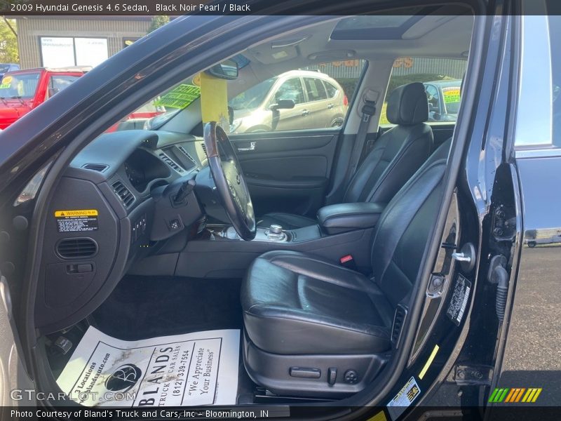 Black Noir Pearl / Black 2009 Hyundai Genesis 4.6 Sedan