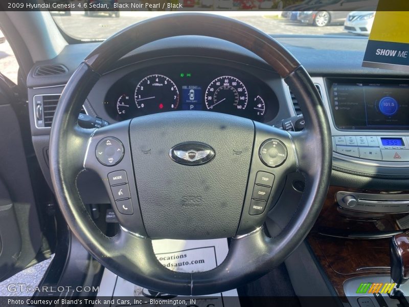 Black Noir Pearl / Black 2009 Hyundai Genesis 4.6 Sedan