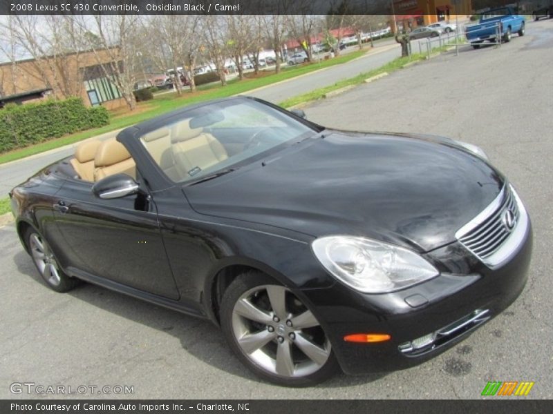 Obsidian Black / Camel 2008 Lexus SC 430 Convertible