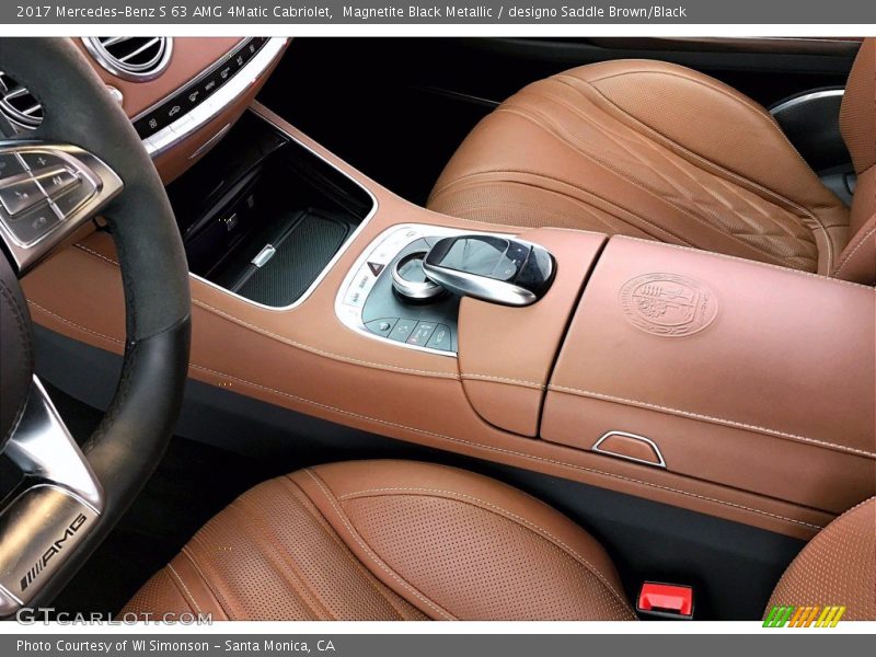 Magnetite Black Metallic / designo Saddle Brown/Black 2017 Mercedes-Benz S 63 AMG 4Matic Cabriolet