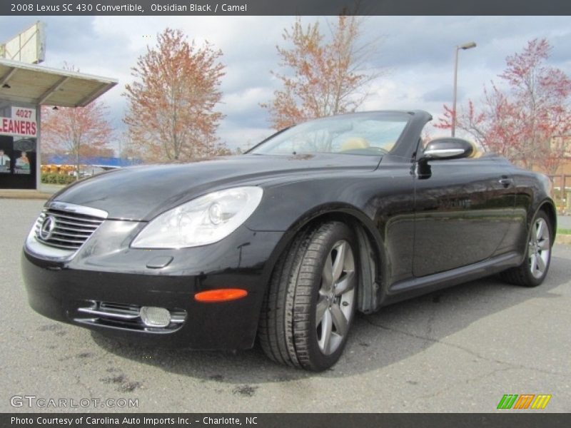 Obsidian Black / Camel 2008 Lexus SC 430 Convertible