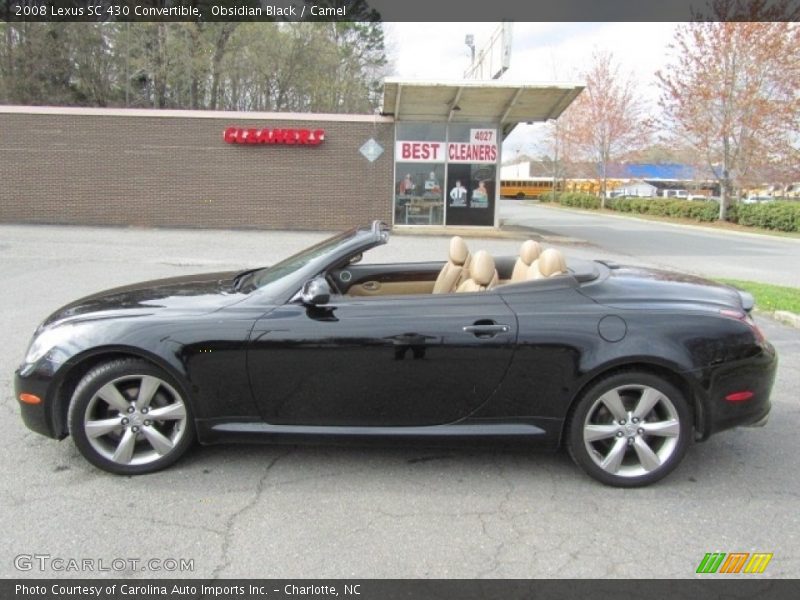 Obsidian Black / Camel 2008 Lexus SC 430 Convertible