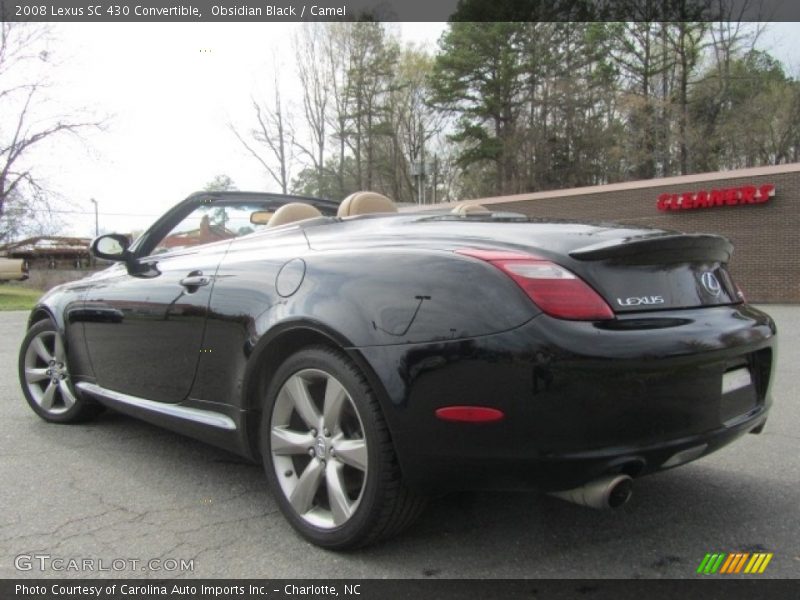 Obsidian Black / Camel 2008 Lexus SC 430 Convertible