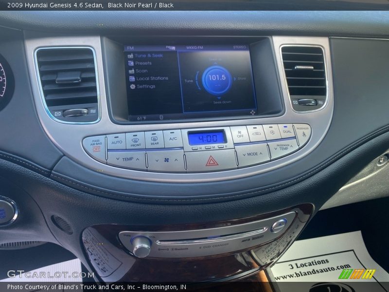Black Noir Pearl / Black 2009 Hyundai Genesis 4.6 Sedan