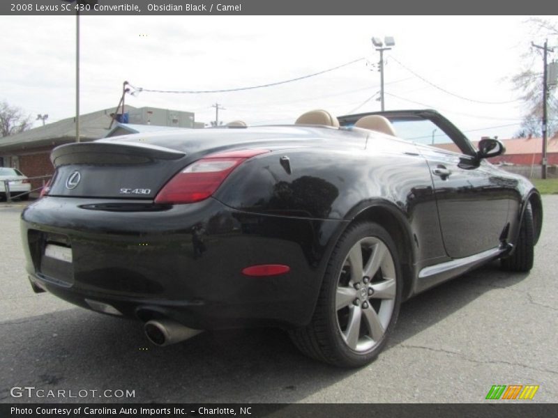 Obsidian Black / Camel 2008 Lexus SC 430 Convertible