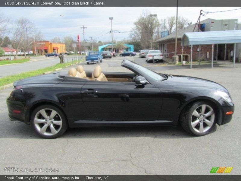 Obsidian Black / Camel 2008 Lexus SC 430 Convertible
