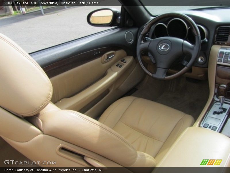 Obsidian Black / Camel 2008 Lexus SC 430 Convertible