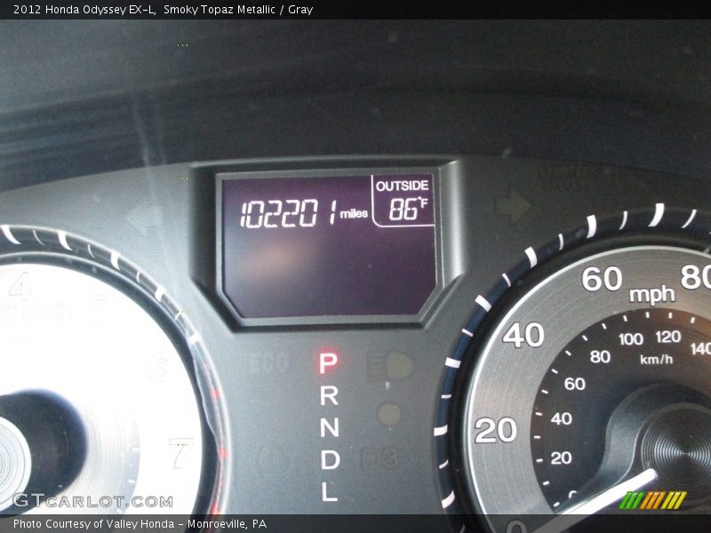 Smoky Topaz Metallic / Gray 2012 Honda Odyssey EX-L