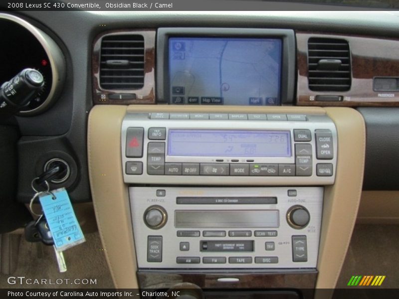 Obsidian Black / Camel 2008 Lexus SC 430 Convertible
