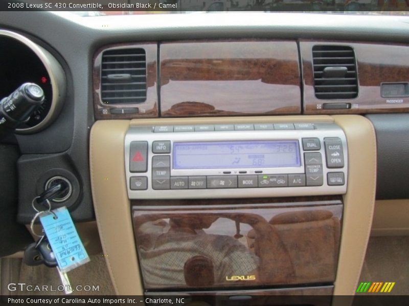 Obsidian Black / Camel 2008 Lexus SC 430 Convertible
