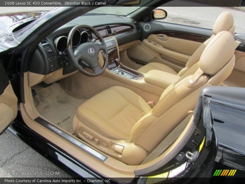 Obsidian Black / Camel 2008 Lexus SC 430 Convertible