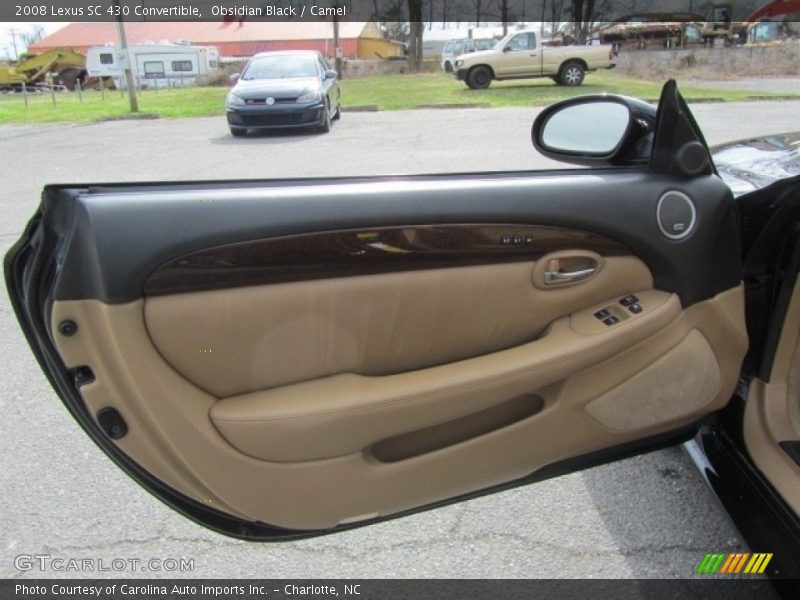 Obsidian Black / Camel 2008 Lexus SC 430 Convertible