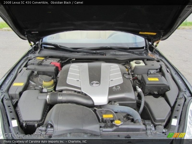 Obsidian Black / Camel 2008 Lexus SC 430 Convertible