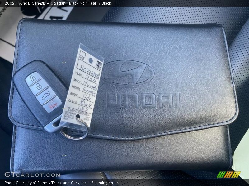 Black Noir Pearl / Black 2009 Hyundai Genesis 4.6 Sedan