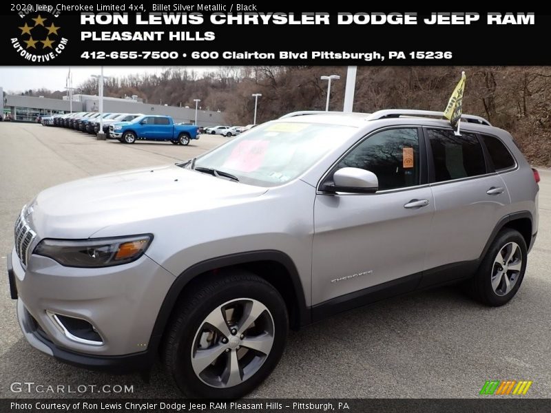 Billet Silver Metallic / Black 2020 Jeep Cherokee Limited 4x4