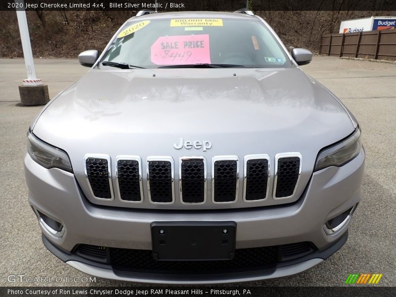 Billet Silver Metallic / Black 2020 Jeep Cherokee Limited 4x4