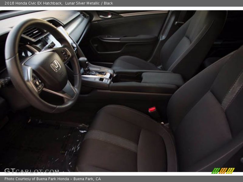 Lunar Silver Metallic / Black 2018 Honda Civic EX Hatchback
