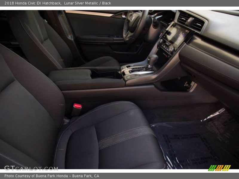Lunar Silver Metallic / Black 2018 Honda Civic EX Hatchback