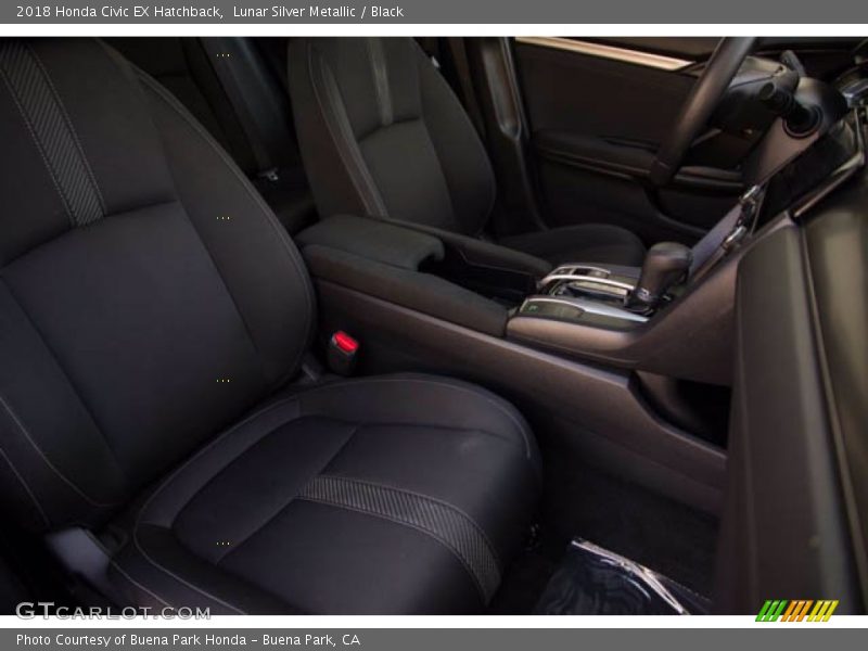 Lunar Silver Metallic / Black 2018 Honda Civic EX Hatchback